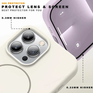 Phone case with camera lens and screen protection features on a white background