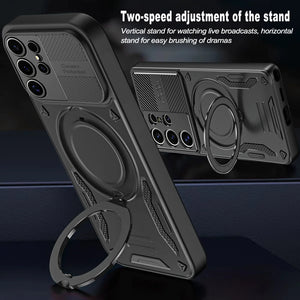 magnetic ring armor shockproof case for Samsung Galaxy with stand holder