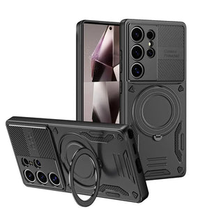 magnetic ring armor shockproof case for Samsung Galaxy with stand holder