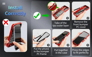 Military Armor Case with 360° Rotate Kickstand for iPhone 17 16 15 14 13 Pro Max