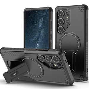 Lanyard Strap Shockproof Armor Case with Kickstand for Samsung Galaxy