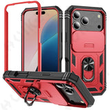 Military Armor Case with 360° Rotate Kickstand for iPhone 17 16 15 14 13 Pro Max