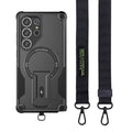 Lanyard Strap Shockproof Armor Case with Kickstand for Samsung Galaxy