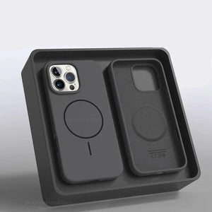 Two black silicone phone cases in a box with 'Official Liquid' branding.