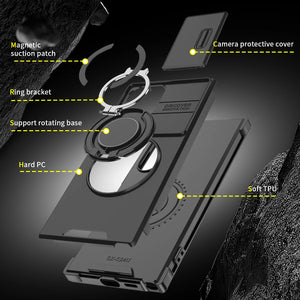 Luxury Armor Magnetic Shockproof Phone Case for Samsung Galaxy S25/S24/S23 ultra plus fe