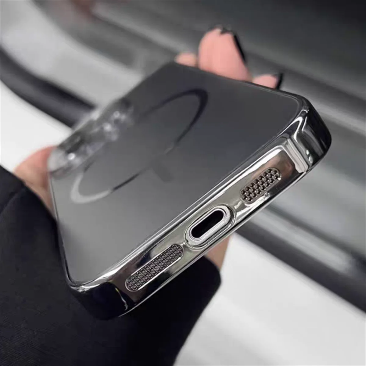 Luxury Nano Frosted Magsafe Case with Lens Glass Protect for iPhone 12-17 Pro Max Magnetic Wireless Charge Cover