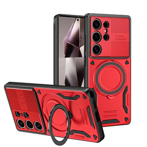 magnetic ring armor shockproof case for Samsung Galaxy with stand holder